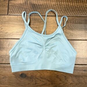 Sweaty Betty Solstice Strappy Bra Smoke Blue